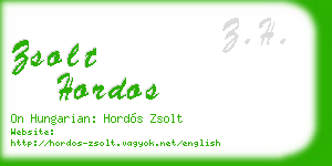 zsolt hordos business card